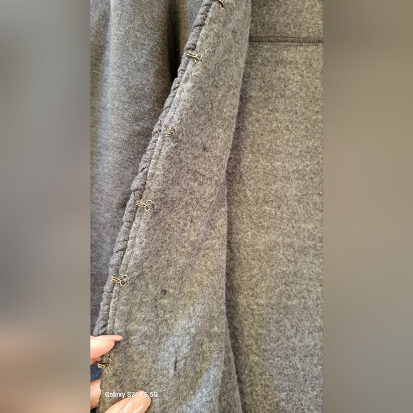 Cynthia Rowley Gray Ruffled Military Style  Blazer Sz.M - Picture 11 of 13